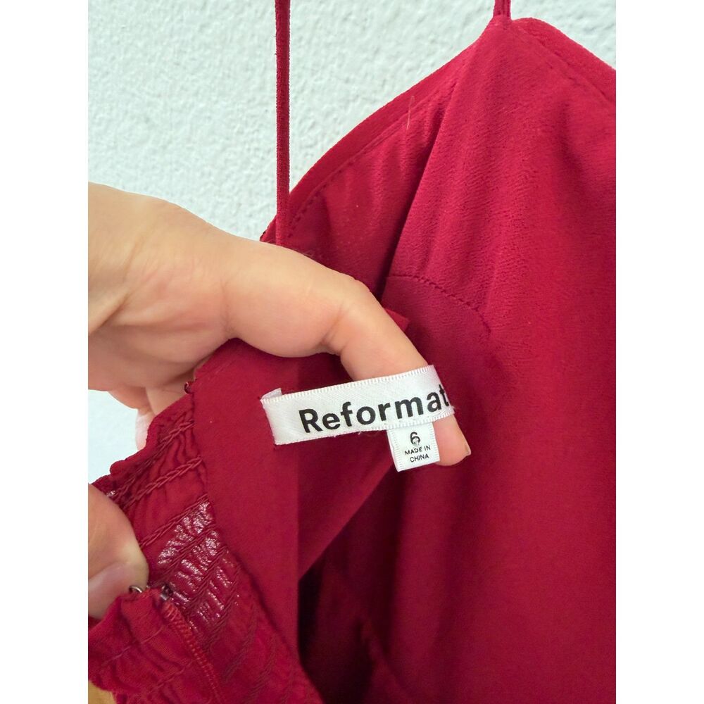 Reformation Frankie Dress Red Sequin size 6 - Picture 3 of 8